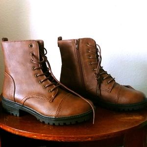 Universal Thread  Faux Leather Combat Boots